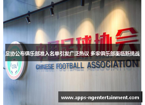 足协公布俱乐部准入名单引发广泛热议 多家俱乐部面临新挑战